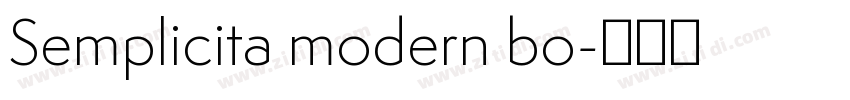 Semplicita modern bo字体转换 Semplicita modern bo字体转换